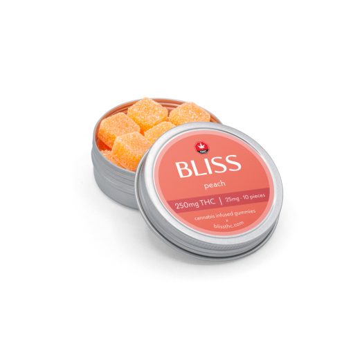 BLISS – Infused Gummies (PEACH – 250MG) - Image 2